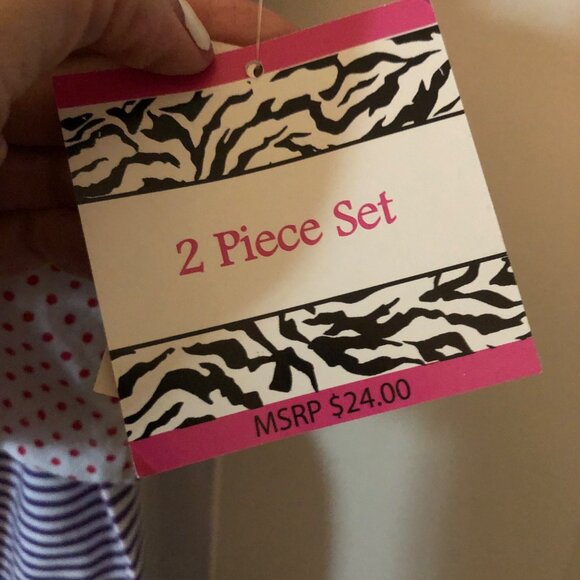 DDG Darlings Girls Toddler 24Mo 2 Piece Set Butterflys Pink - Picture 5 of 5